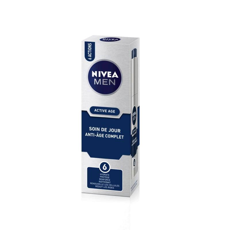 Crème Visage Gel Homme Anti-rides Hydratant Active 50ml -nivea