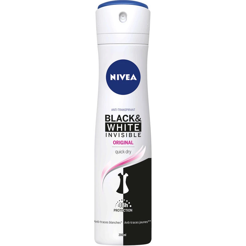 200ml Deo Blc Wht Clear Nivea