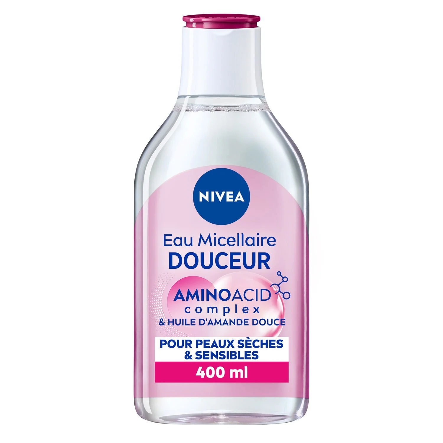 Eau Micellaire Douceur Peaux sèches à Sensibles à l'Huile d'Amande Douce 400ml - NIVEA