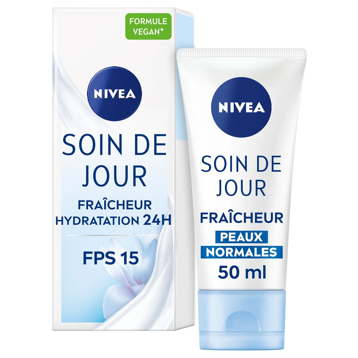 Soin de Jour Fraicheur Hydratation 24H FPS 15 Peaux Normales 50ml - NIVEA