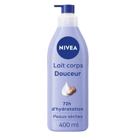 Lait Corps Douceur 72H d'Hydratation Peaux Sèches 400ml - NIVEA