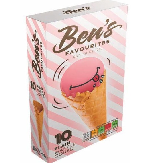 Cornet Glace Nature X10