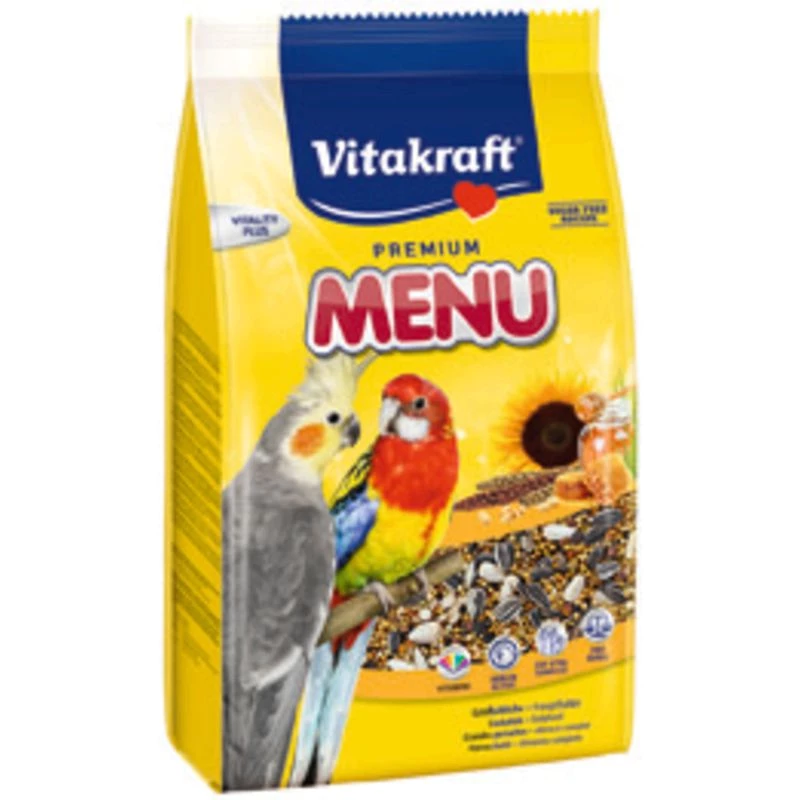 900g Bird Seeds Menu for Large Parakeets - Vitakraft