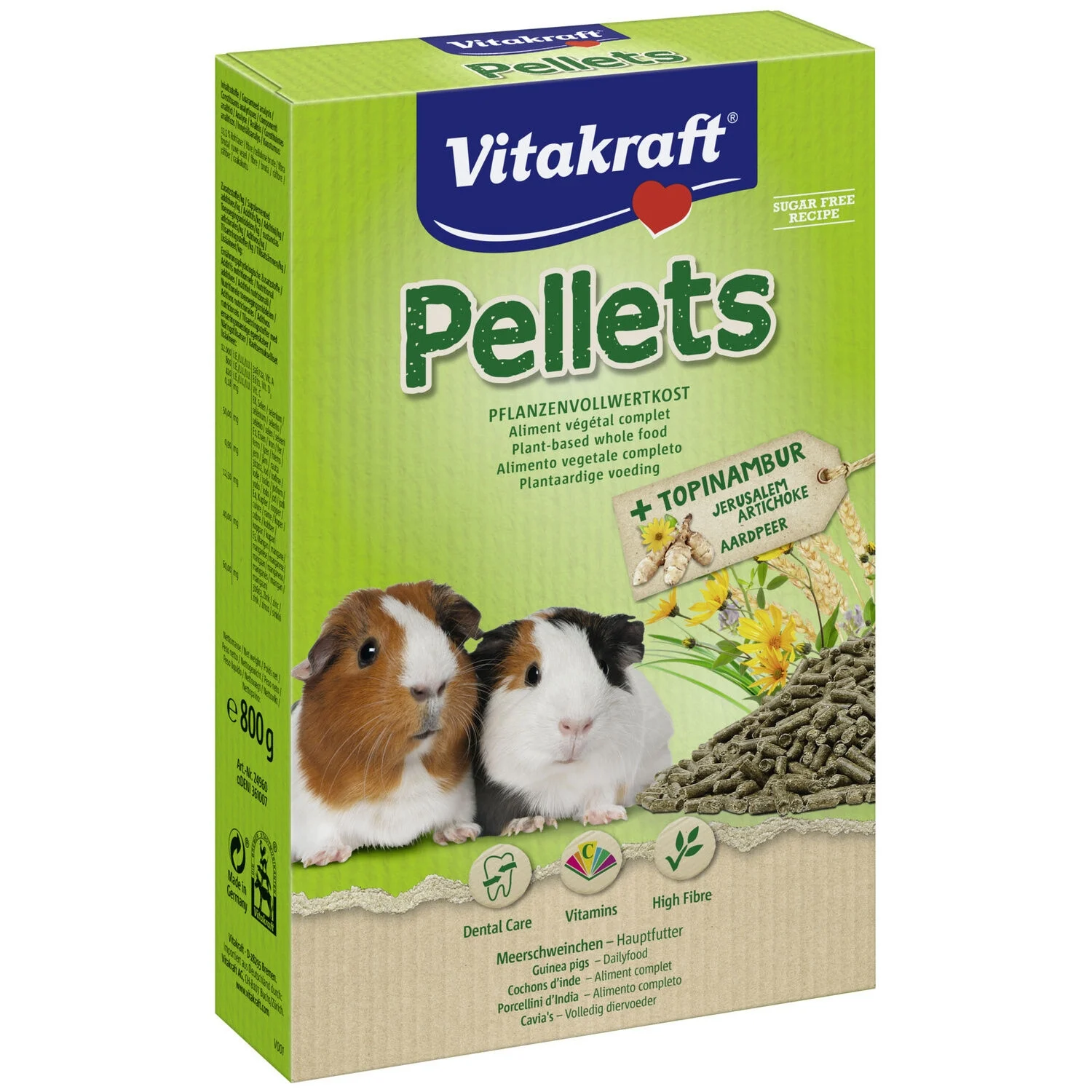 800g Guinea Pig Food Pellets Topinambour - Vitakraft