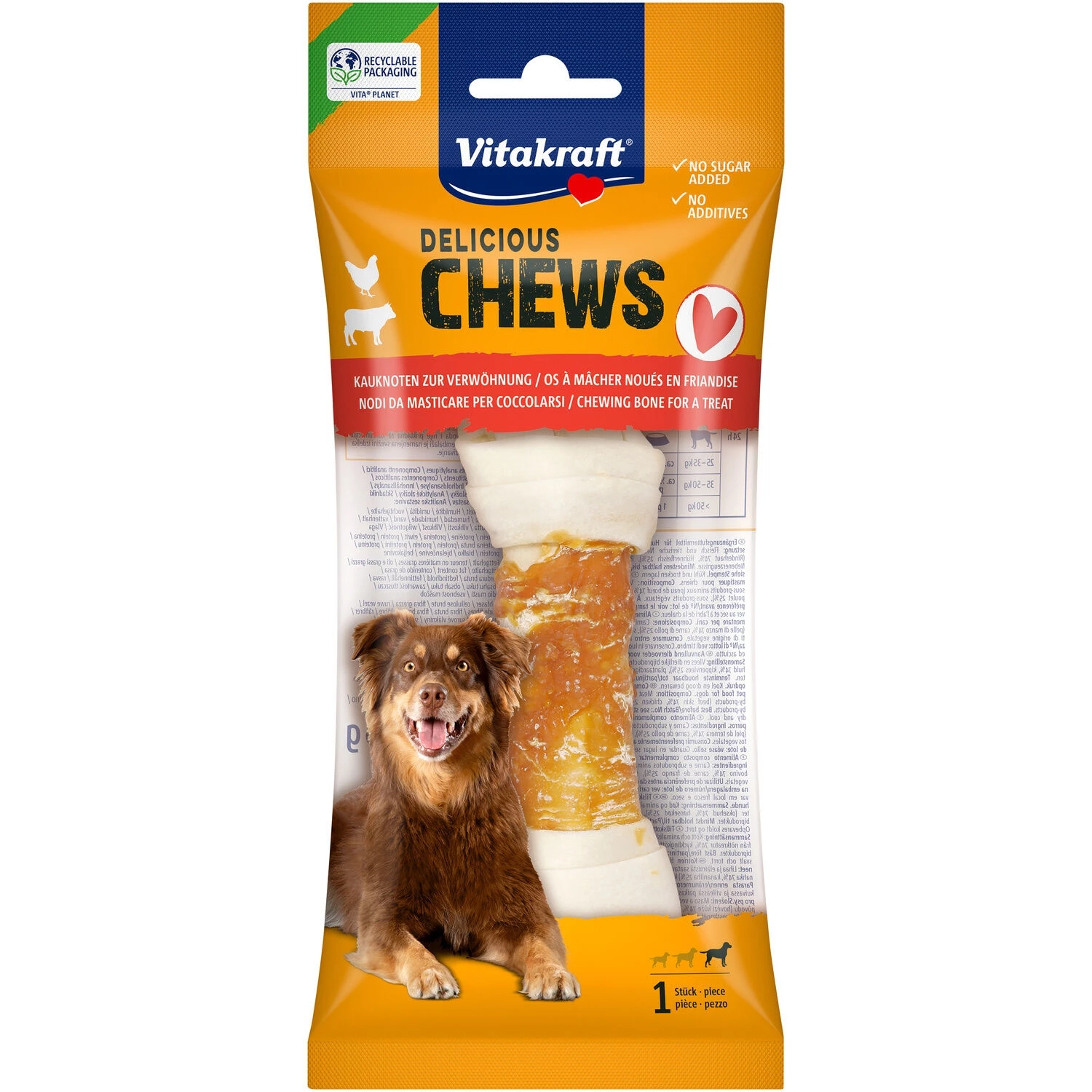 Delichews os knocked chicken for dogs - Vitakraft