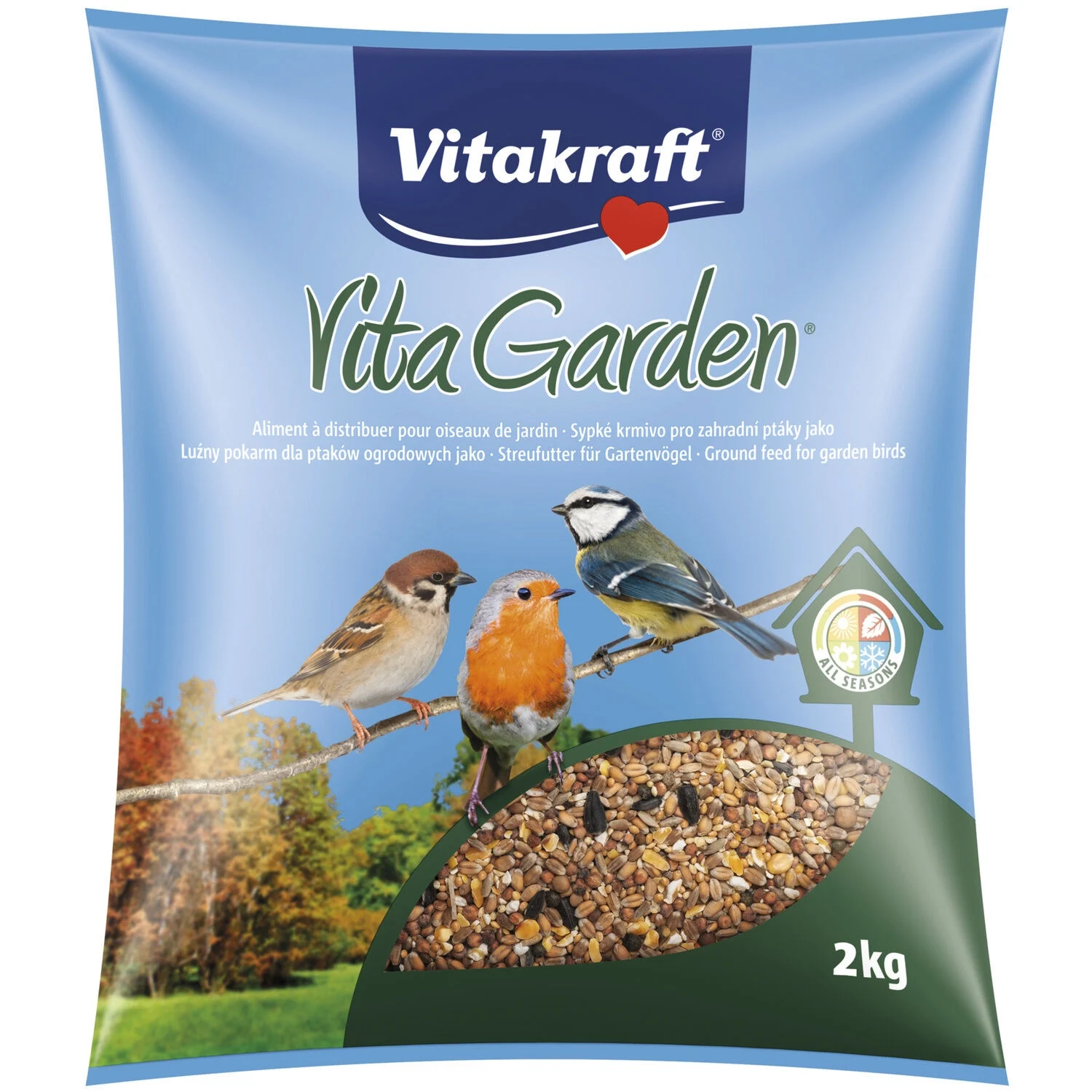 2kg zaden voor Vita Garden Birds - Vitakraft