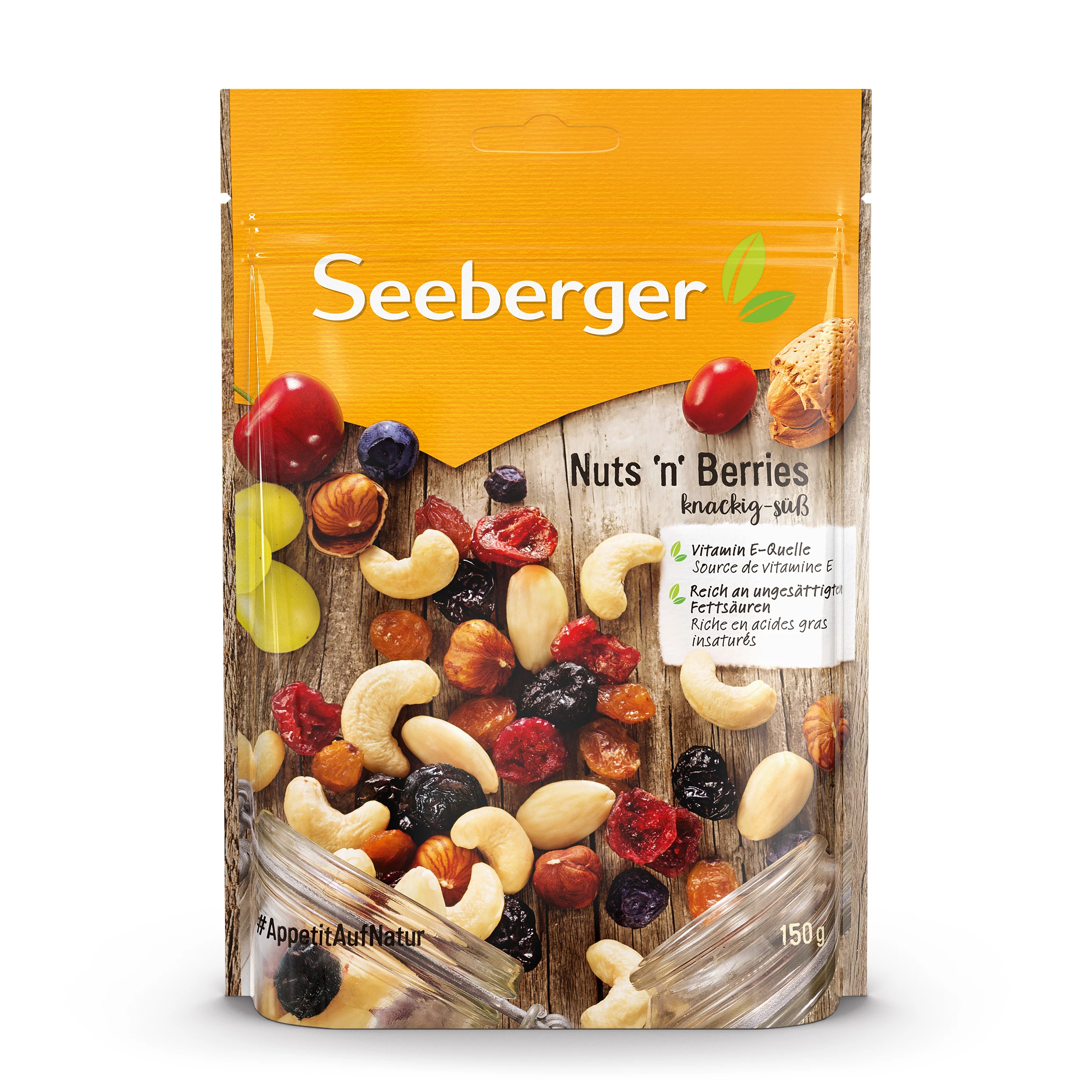 Frutas Secs mélange nozes e frutas, 150g -  SEEBERGER