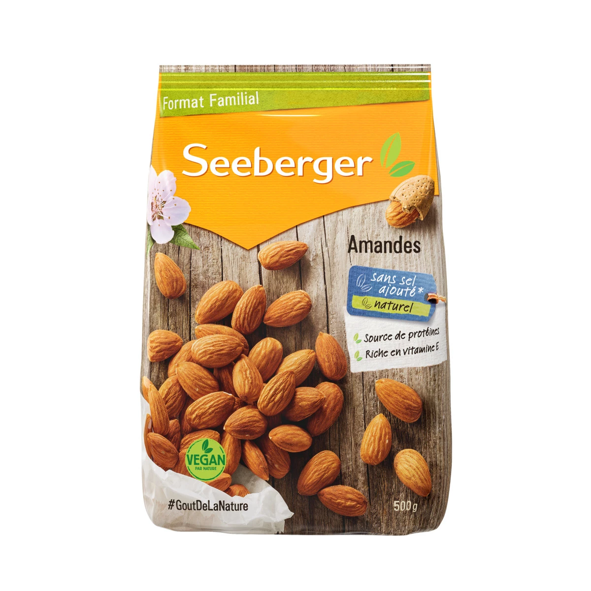 Plain Almonds, 500g - SEEBERGER
