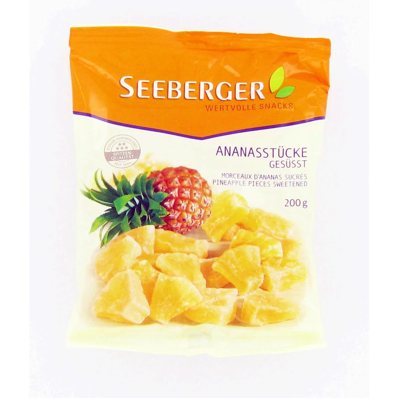 Ananasstukjes, 200 g - SEEBERGER
