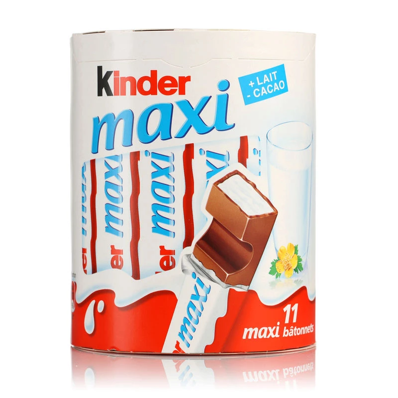 Barrette di cioccolato al latte x11 231g - KINDER