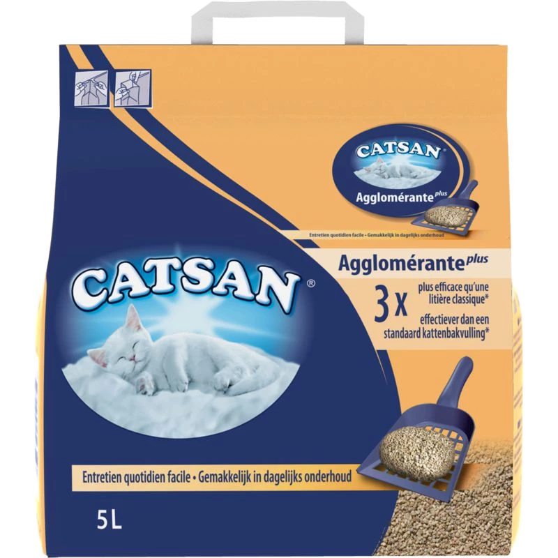 Litière agglomérante plus 5L - CATSAN