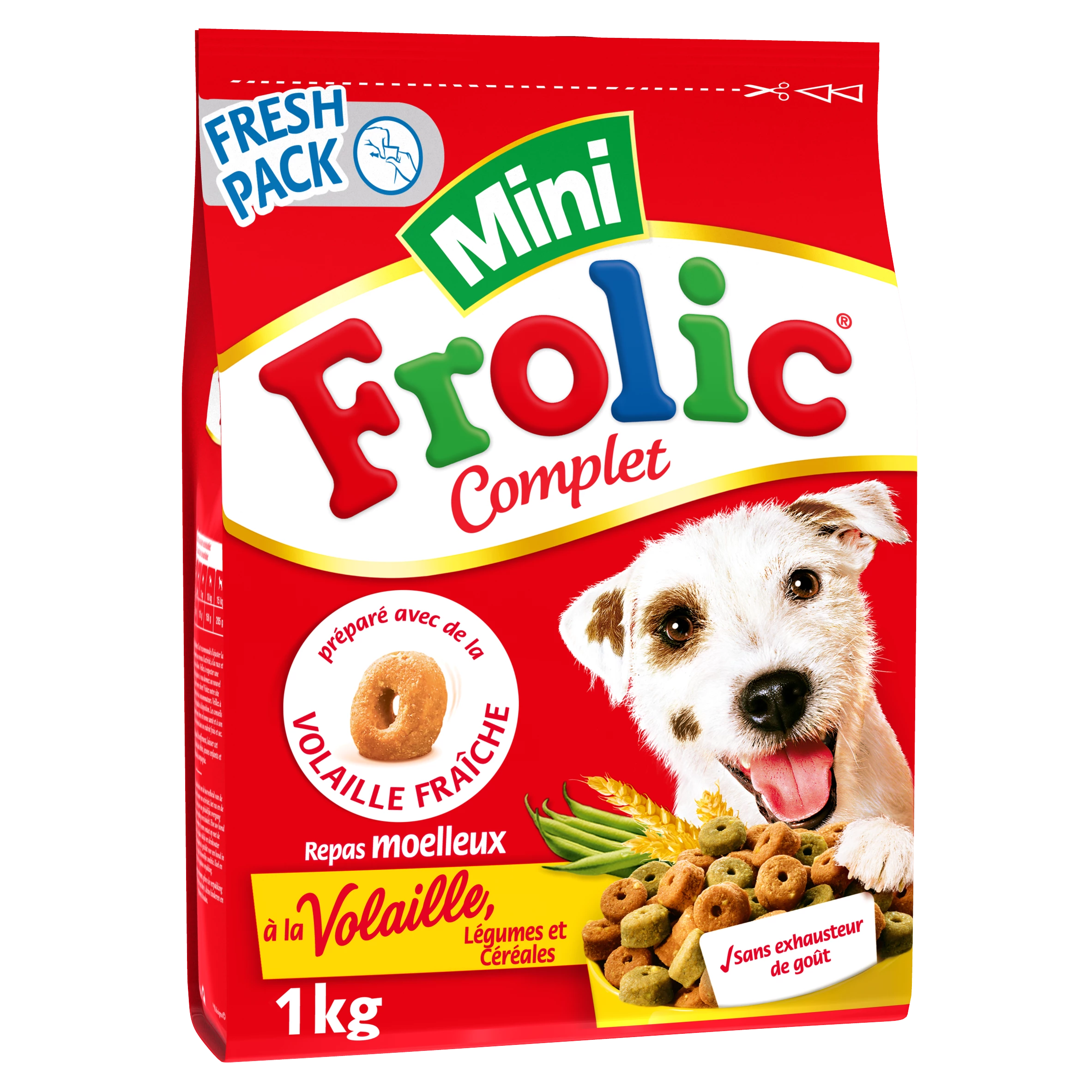 Mini-Geflügel-Hundefutter 1 kg - Frolic