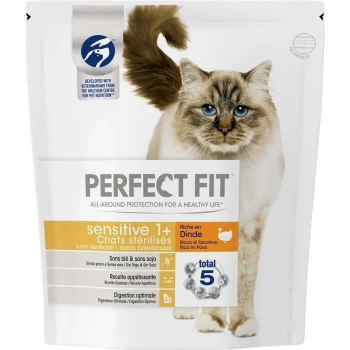 Alimento para gatos sensibles al pavo 1,4 kg - AJUSTE PERFECTO