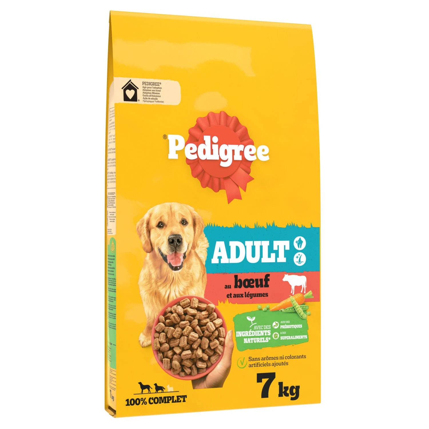 طعام للكلاب البالغة باللحم البقري والخضروات 7 كجم - Pedigree