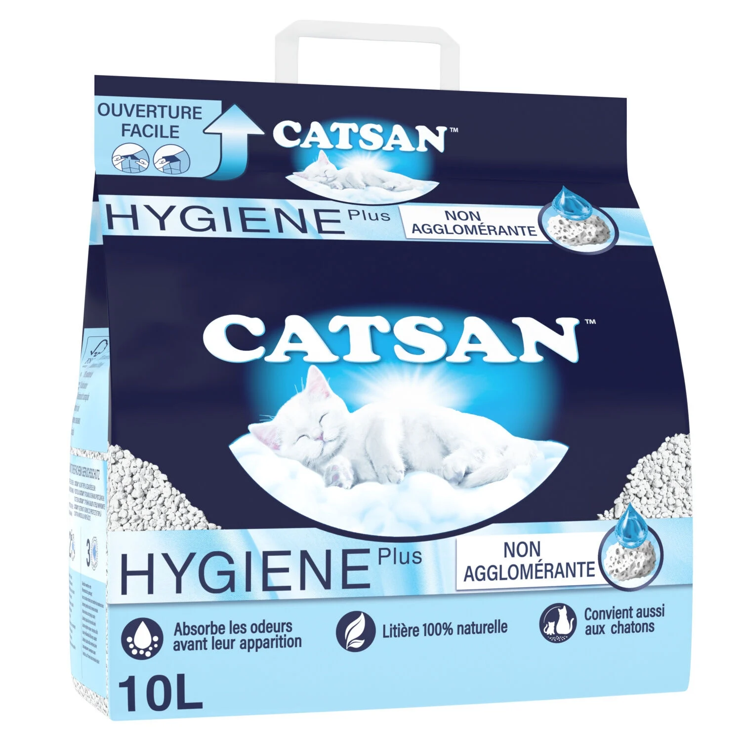 10l hygiene more litter for non -agglomerating cats - Catsan