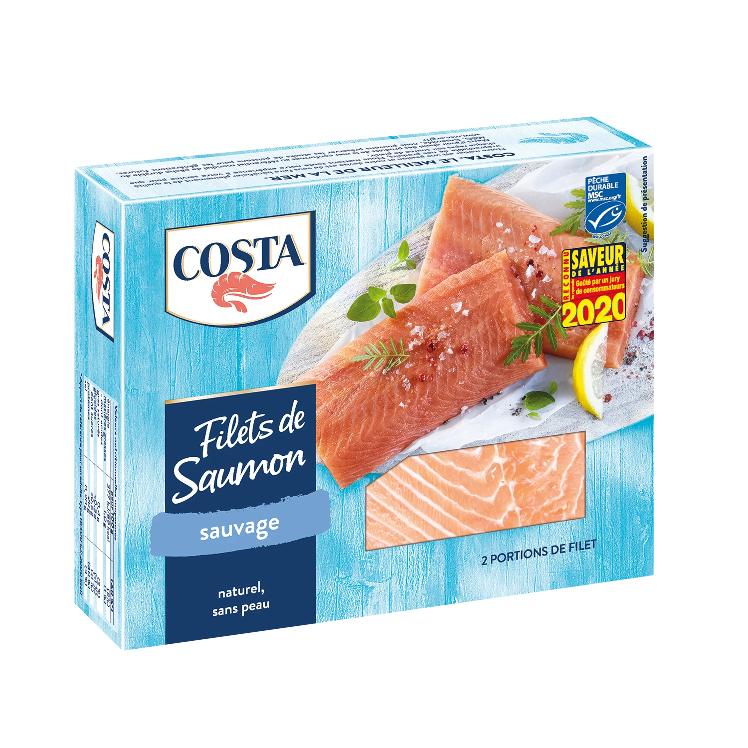 Filetes de Salmón Salvaje 200g