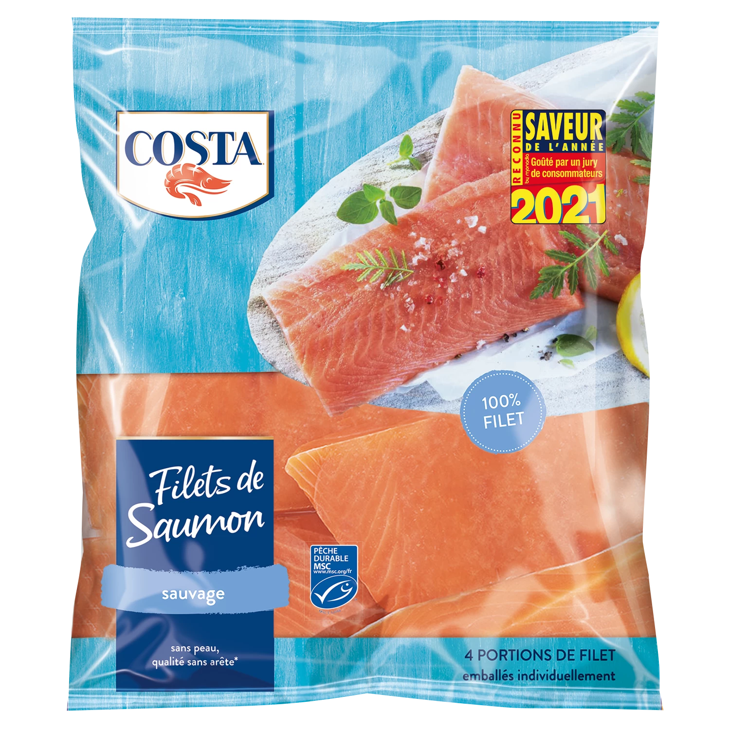 Fillets of Salmon Sauv Msc 500g