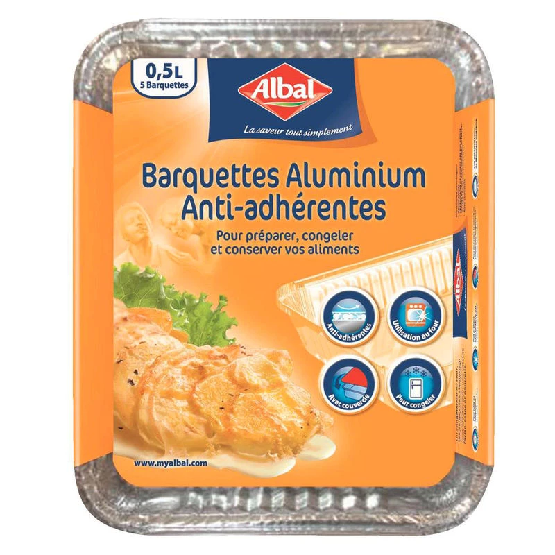 Barquette Alu 0.5l Albal