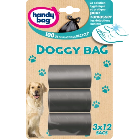 3 Rolls of 12 Bags 100 Rec