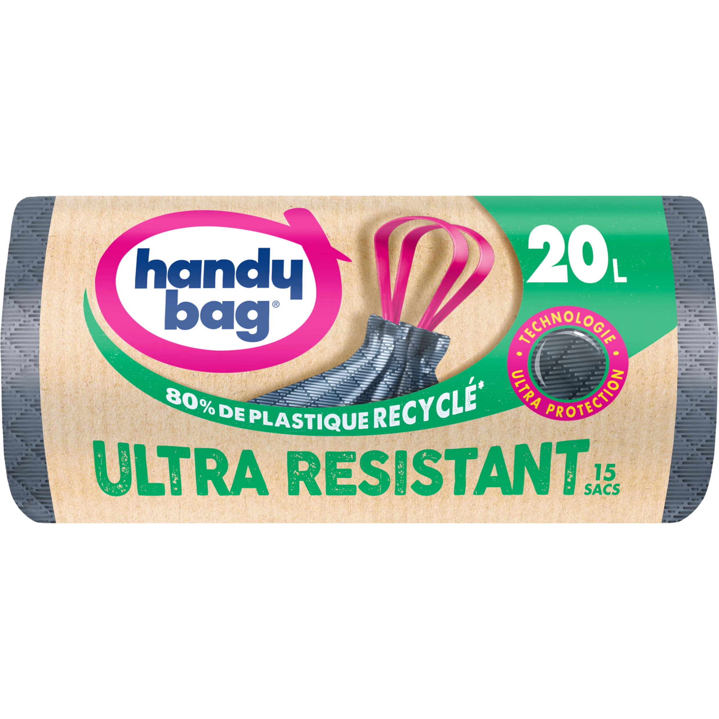 Ultra -resistant X15 20L ultra -resistant trash bag - HANDY BAG