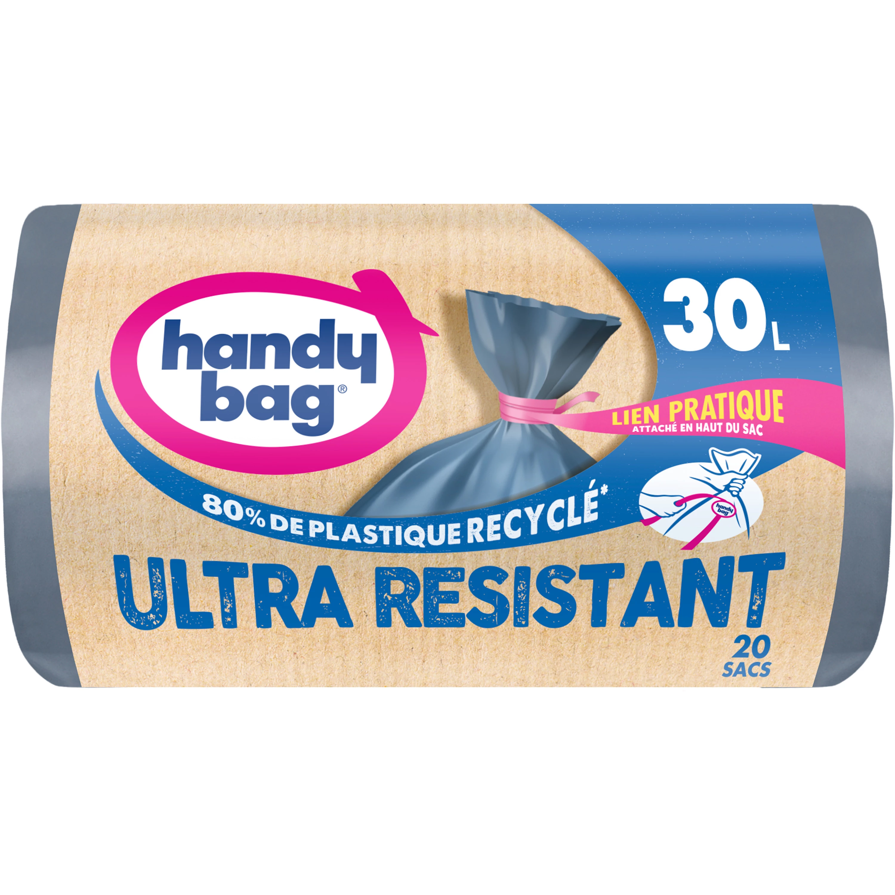 Sac poubelle ultra résistant X20 30L - HANDY BAG