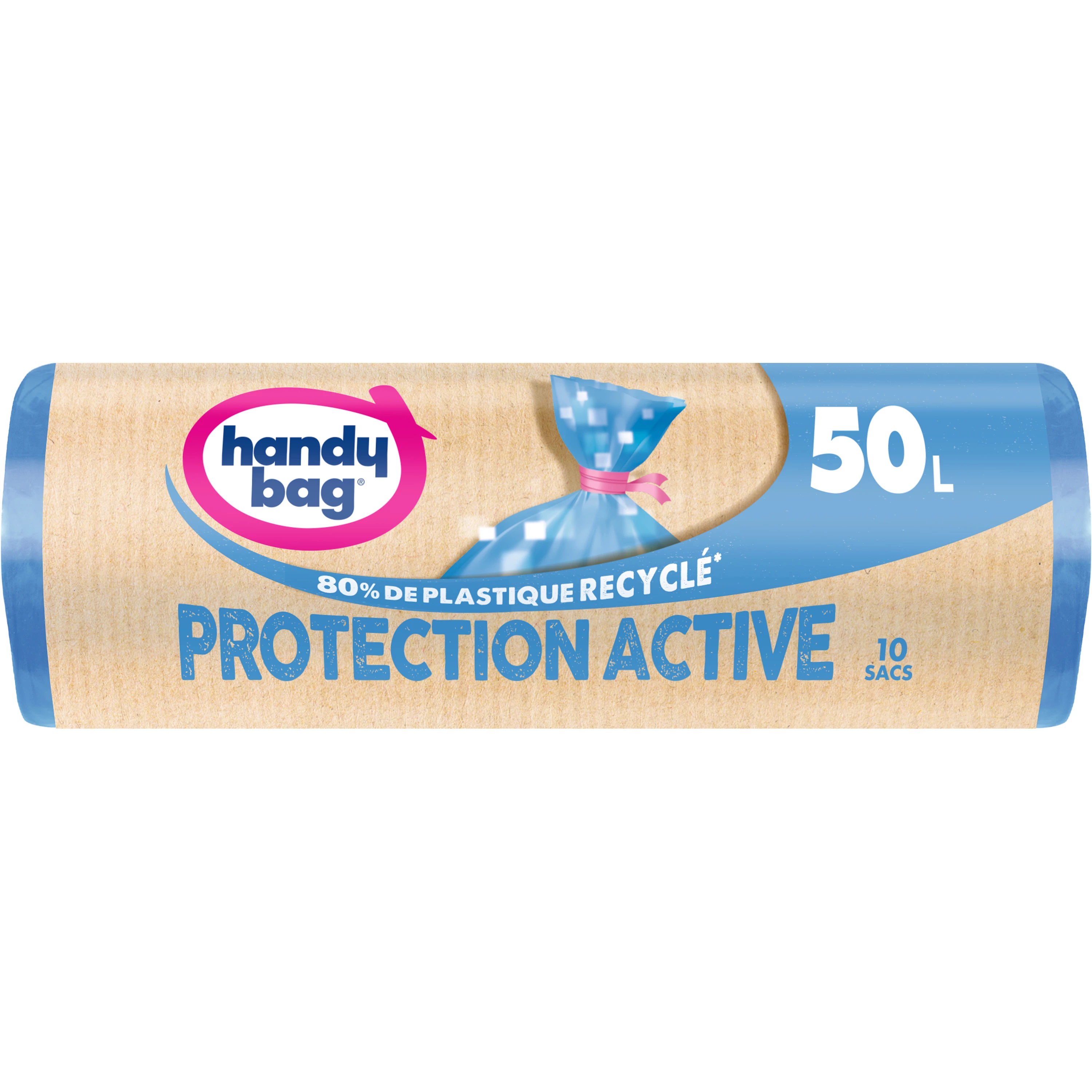 Sac poubelle protection active X10 50L - HANDY BAG