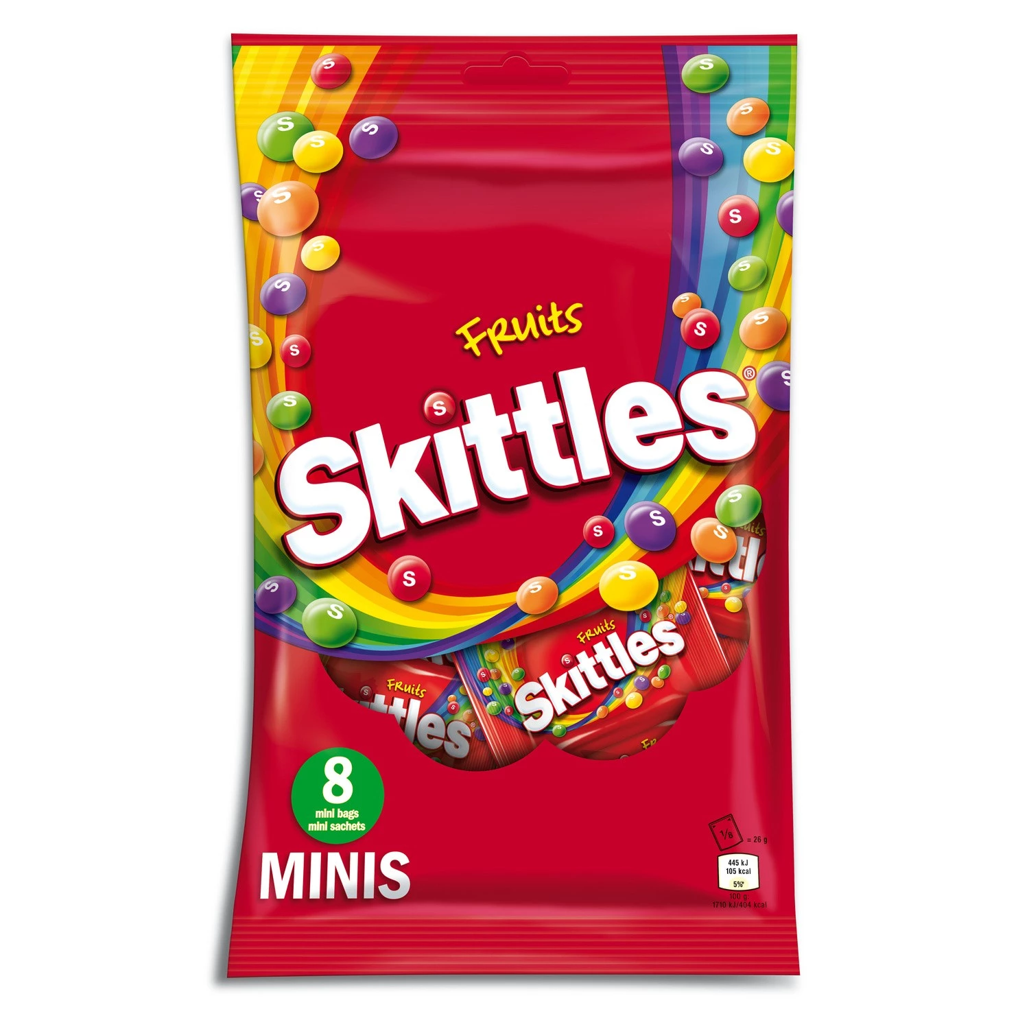 Caramelle al gusto di frutta; 208 g - SKITTLES