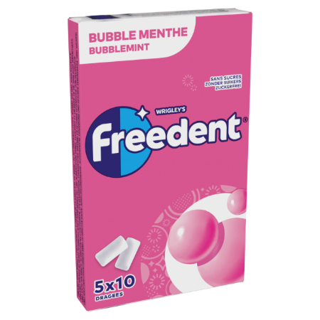 5x10 Freedent Bubble Menthe Dg