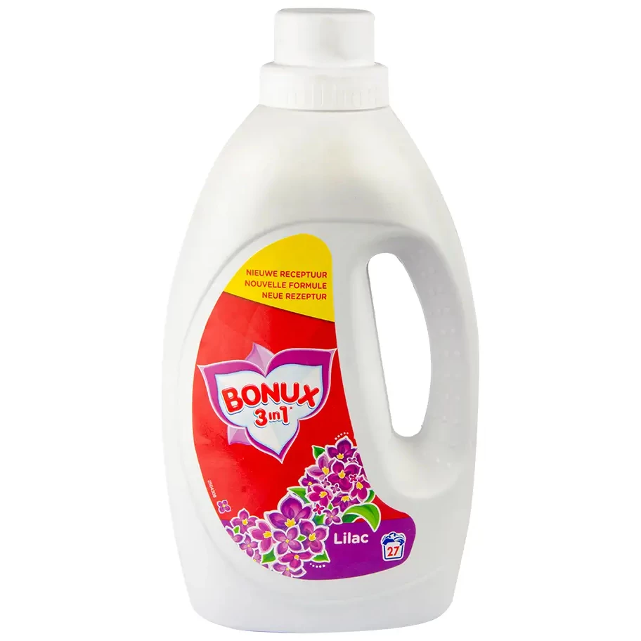 Liquid laundry 3 in 1 lilac 27 Washes 1.485L - BONUX