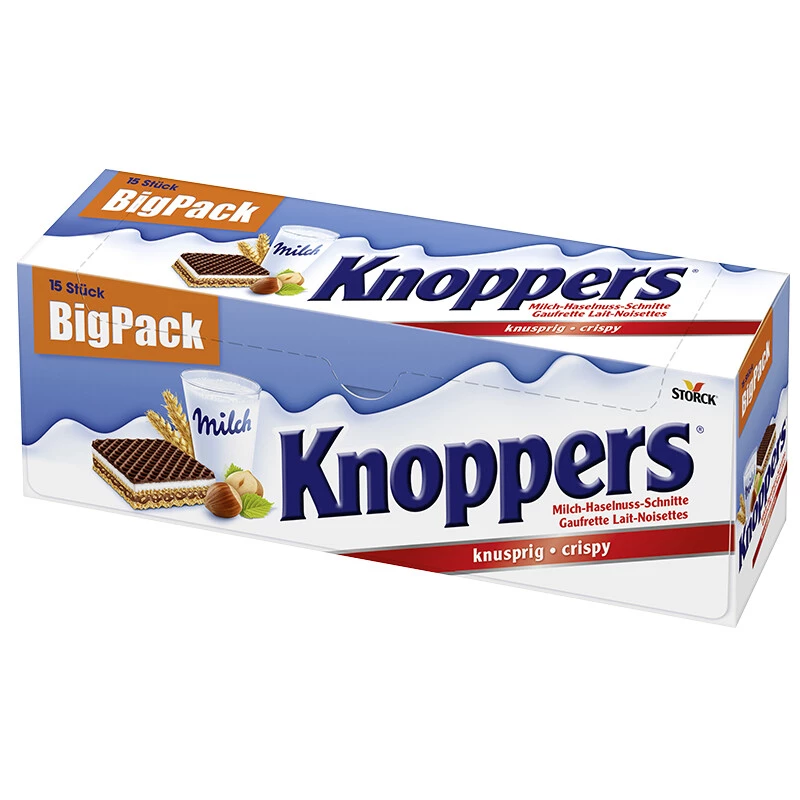牛奶榛子饼干 15x25g - KNOPPERS
