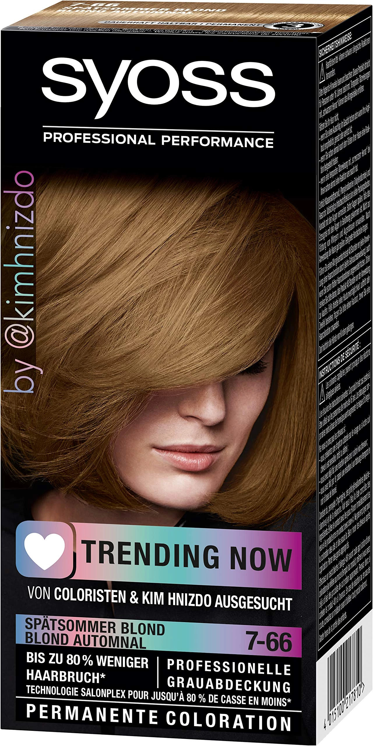SYOSS PERMANENT HAIR COLORING 7-66 AUTUMN BLOND - SCHWARZKOPF