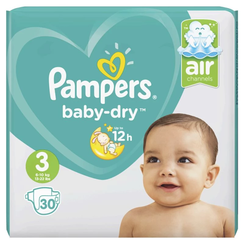 Couches bébé T3 X30 - PAMPERS