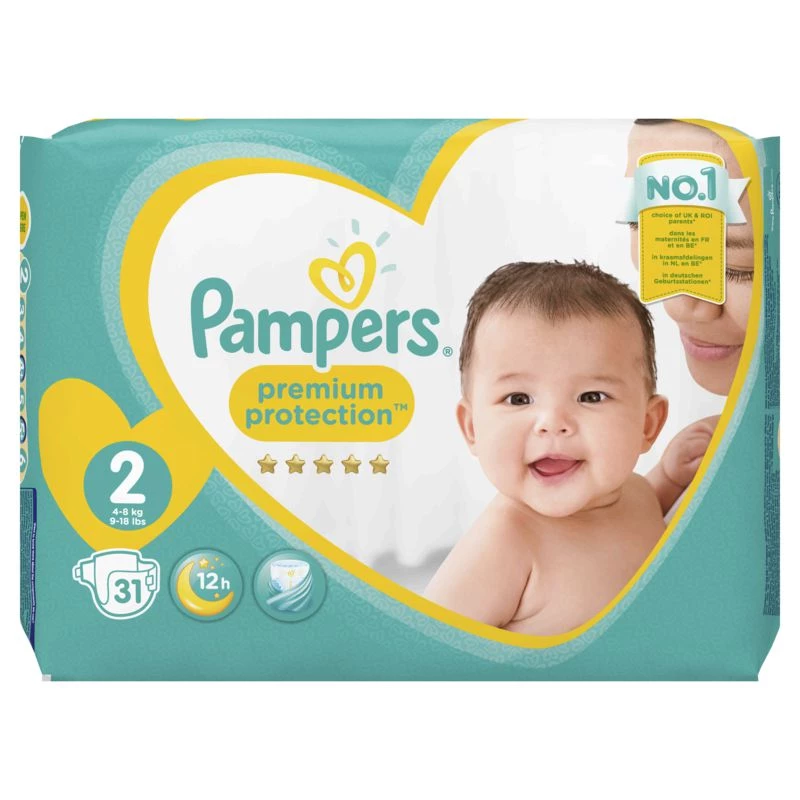 Couches bébé T2 X31 - PAMPERS
