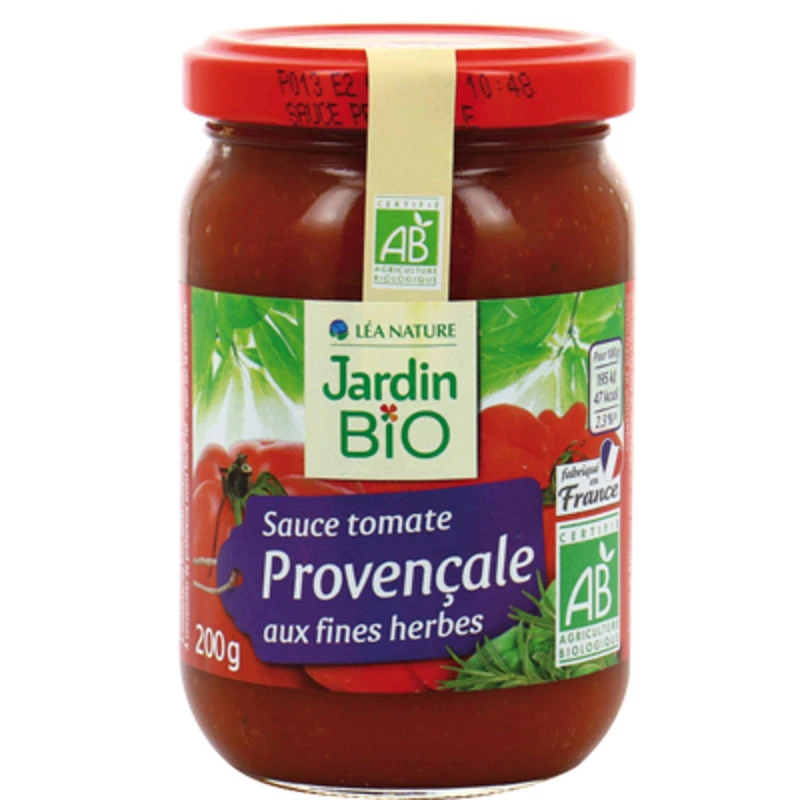Sauce tomate provençale Bio 200g - JARDIN Bio