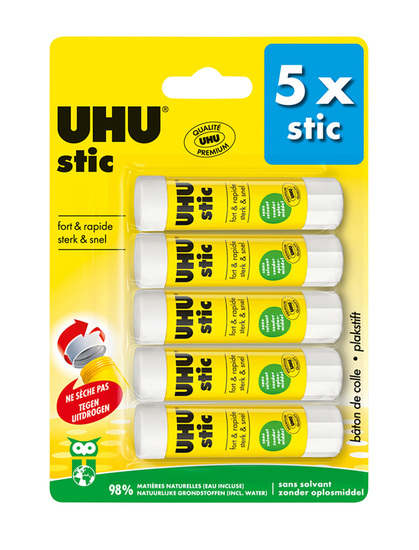 Lot De 5 Stic Blanc 8 2g