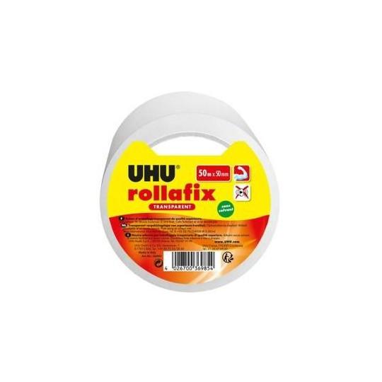 Ruban Adhesif - Rollafix Ruban D'emballage Transparent 50mx50mm