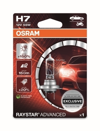 1 Amp Osram H7 150 Raystar
