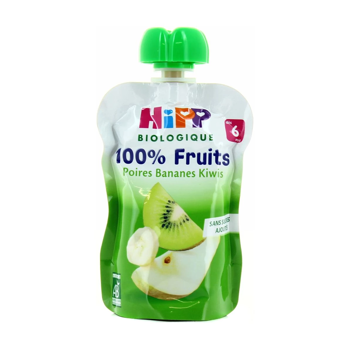 Gourde bébé poire/ banane/ kiwi BIO dès 6 mois 90g - HIPP