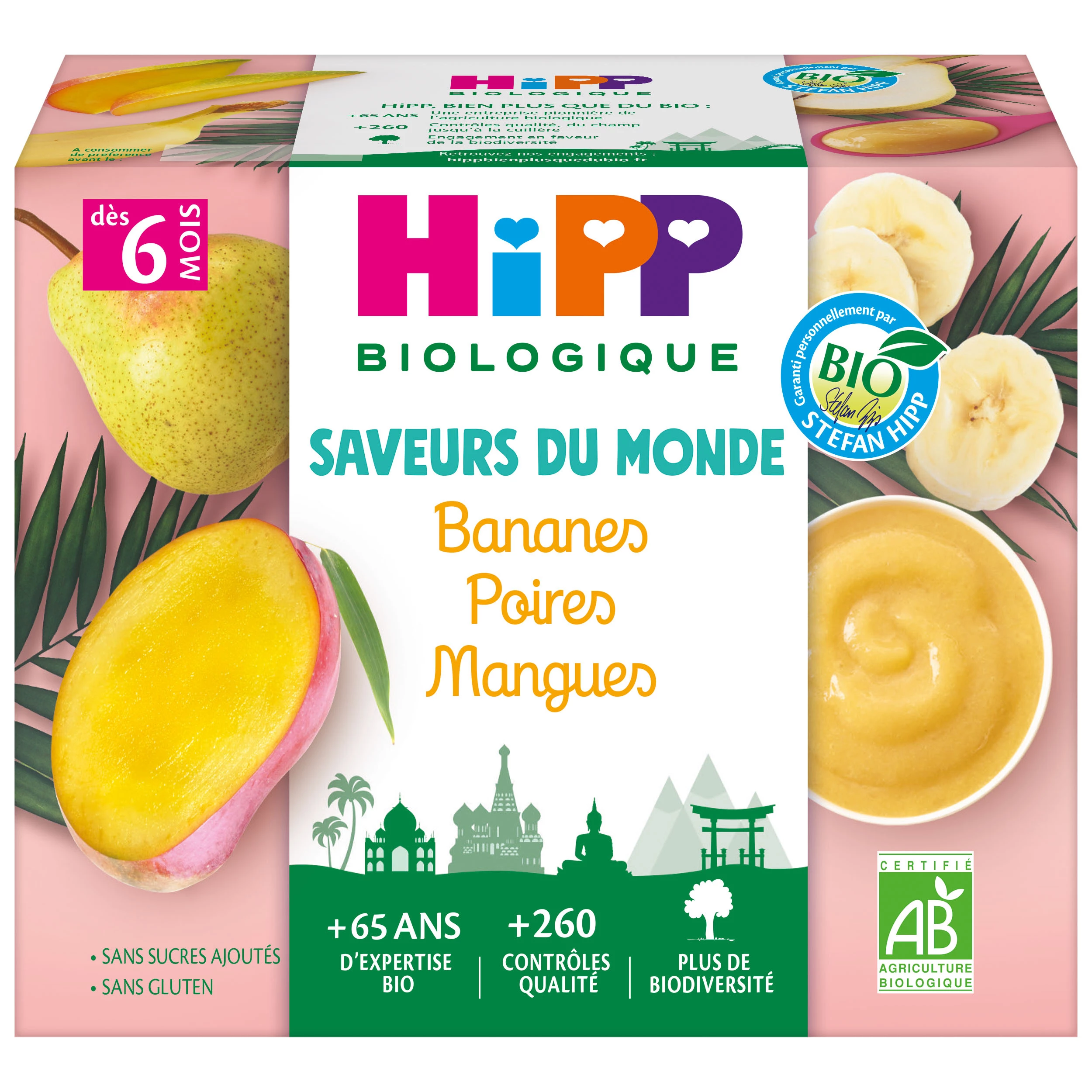 Ban Pera Mango Biologico X4 100g