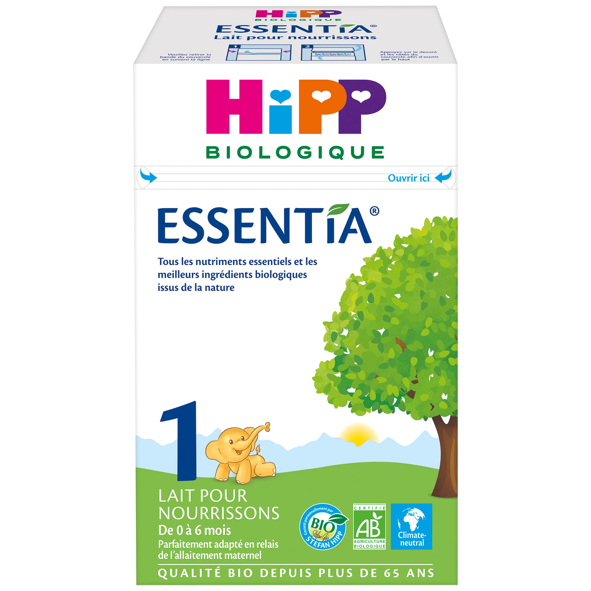 Leite 1 Essentia Orgânico 600g