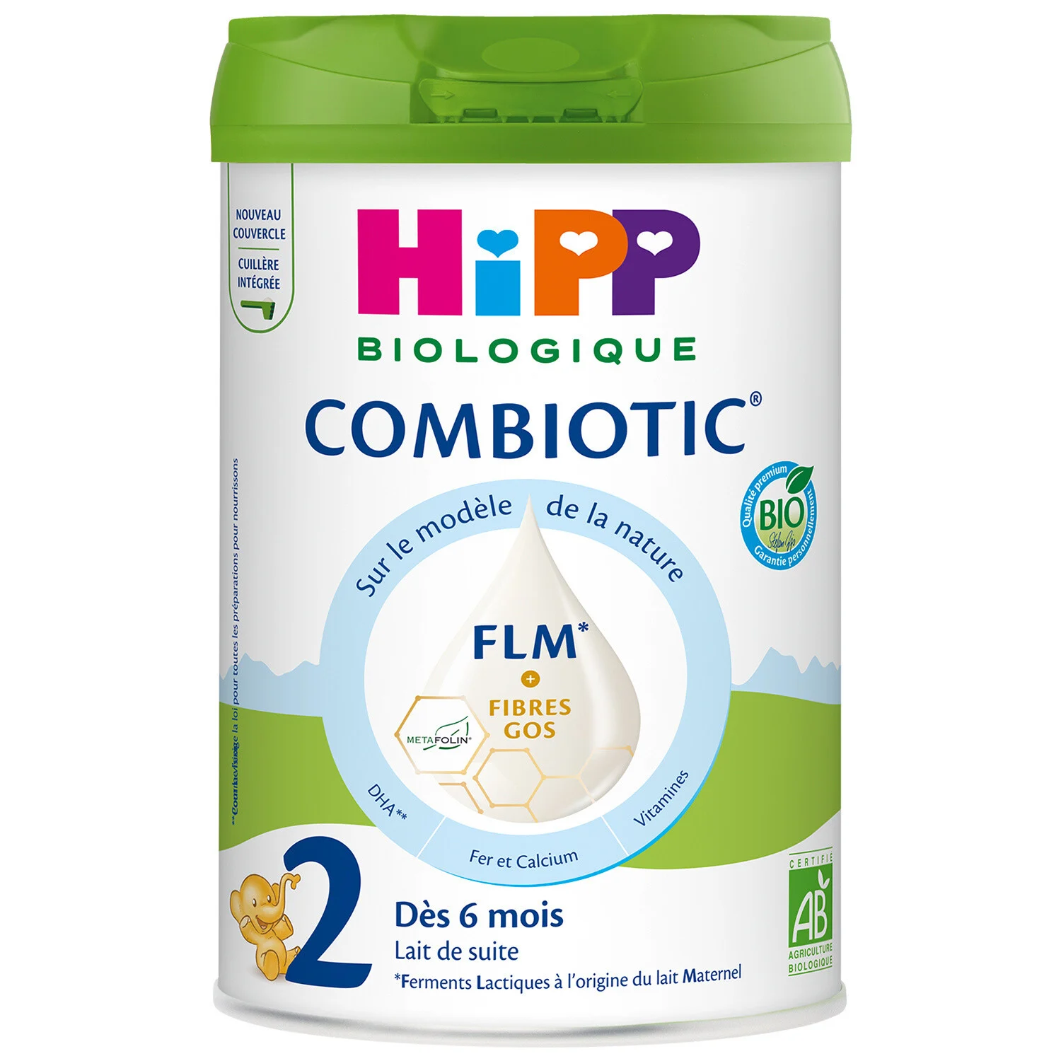 Baby milk powder 2nd age from 6 months organic combiotic 800g - Hipp Biologique