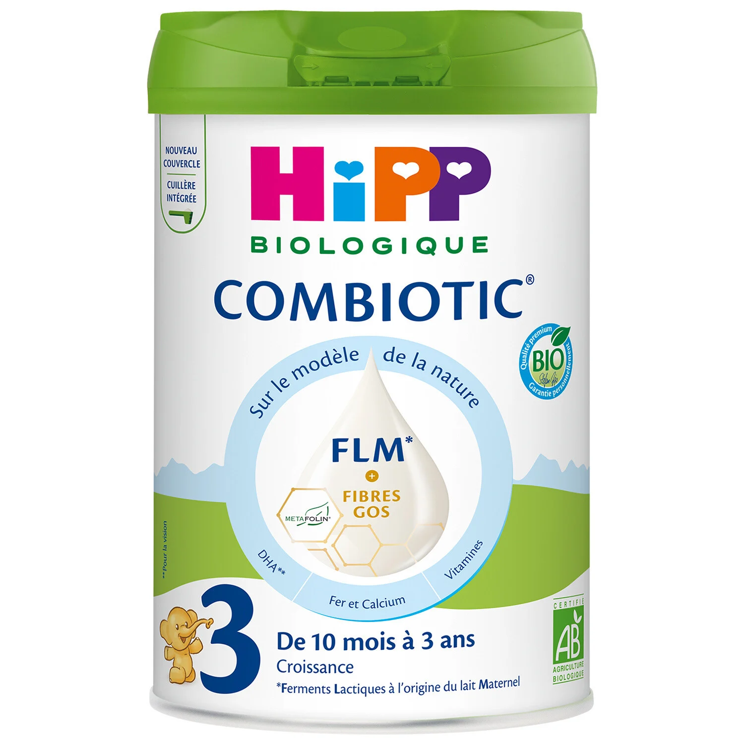 Baby milk powder 3rd age from 10 months organic combiotic 800g - Hipp Biologique