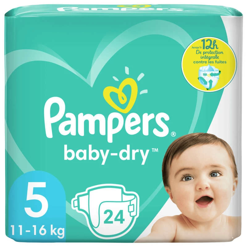Pampers Baby Dry Paquet T5 X24