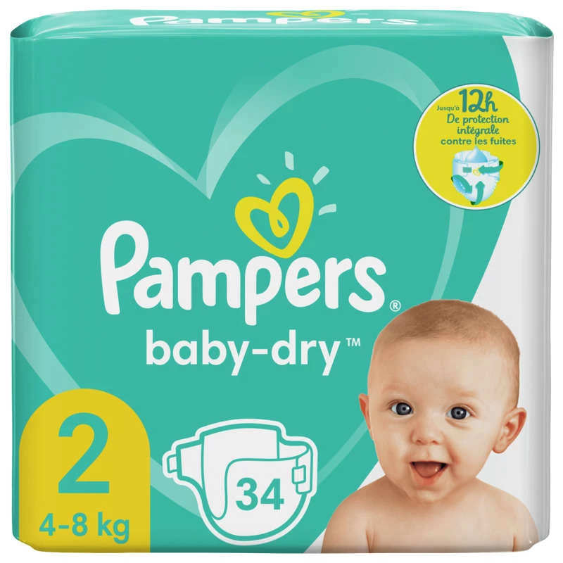 Pampers Baby Dry Paquet T2 X34