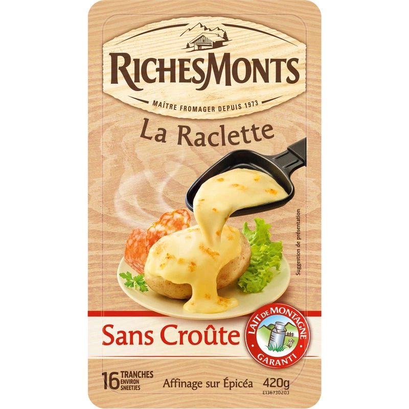 Raclette Tr Sans Croute 420g