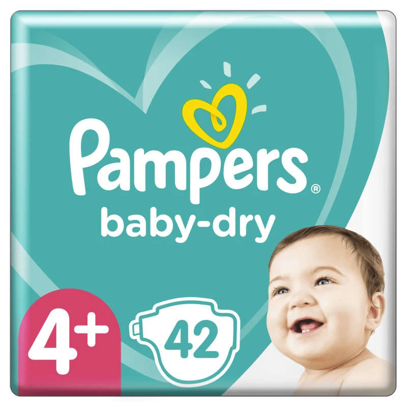 Pampers Baby Dry Geant T4+ X42