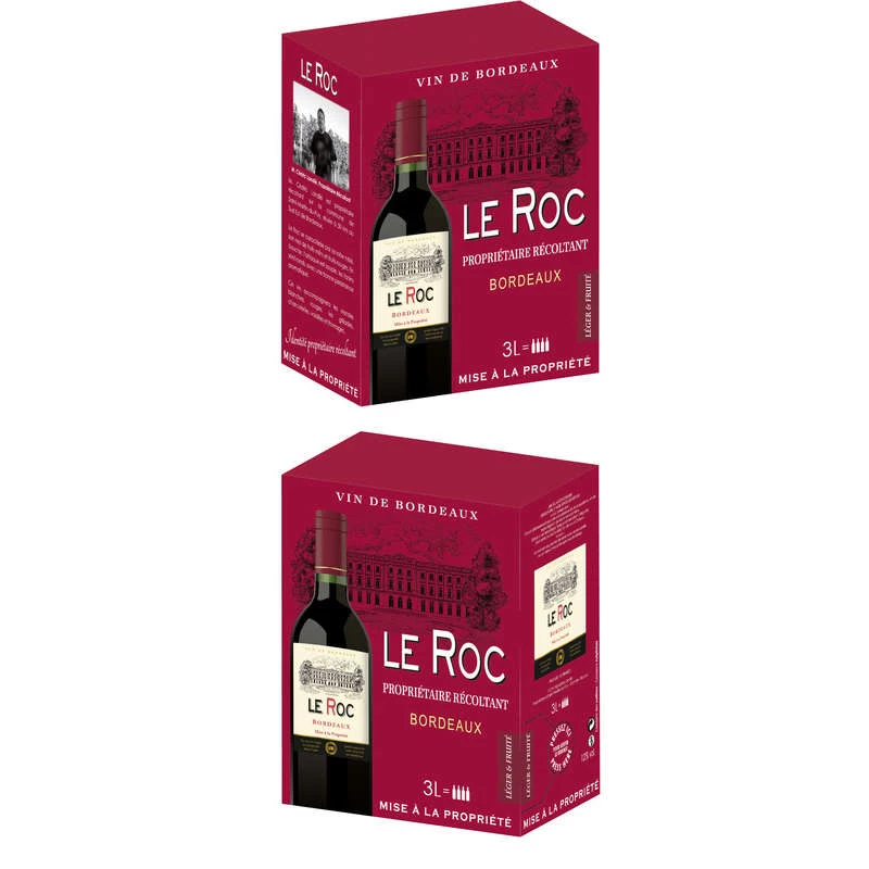 Vin Rouge de Bordeaux, 12,5°, LE ROC