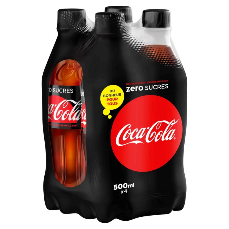 Soda gazeuse 4x50cl - COCA-COLA ZERO