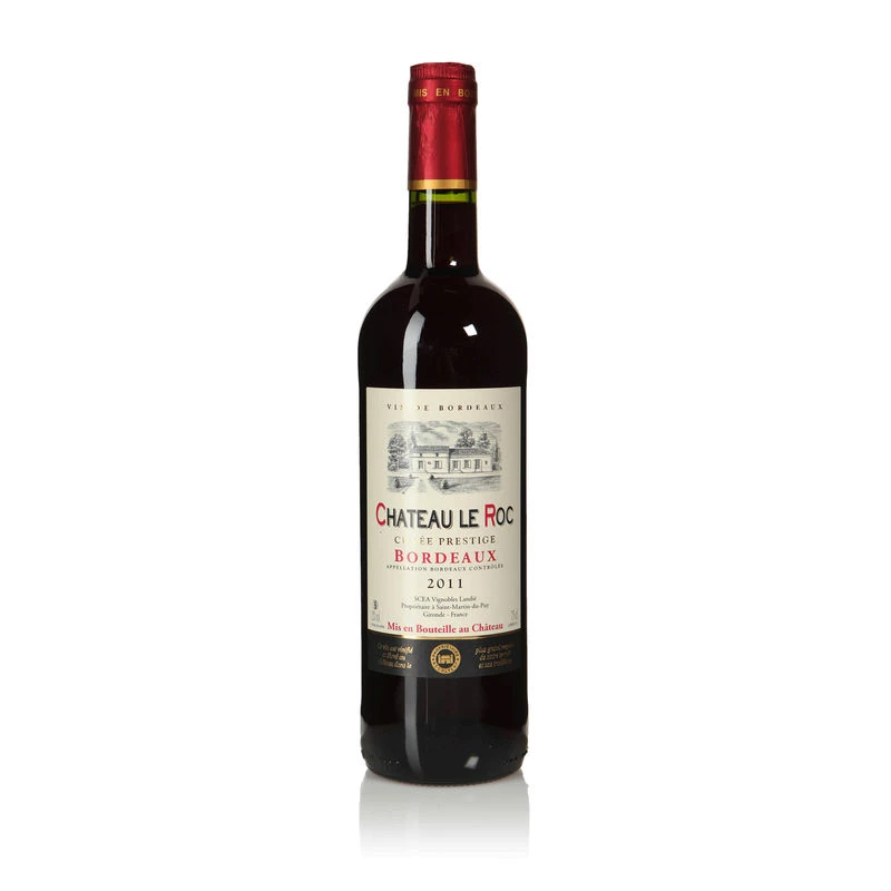 Vin Rouge Bordeaux, 12,5°, 75cl - CHÂTEAU LE ROC