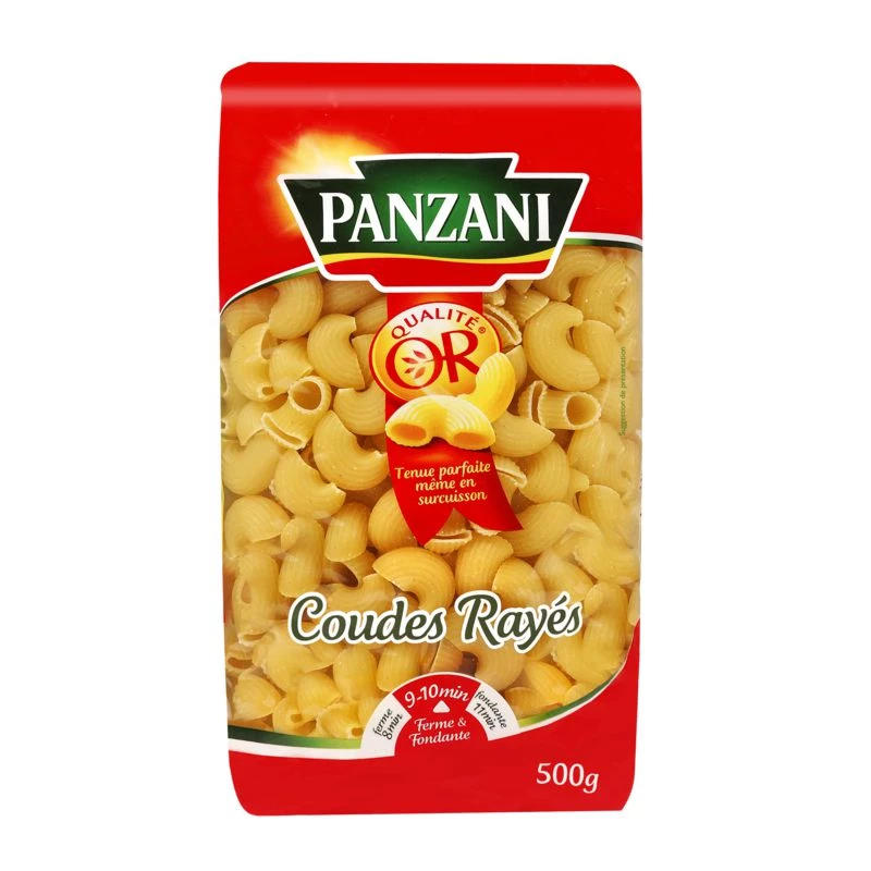 Striped elbow pasta 500g - PANZANI